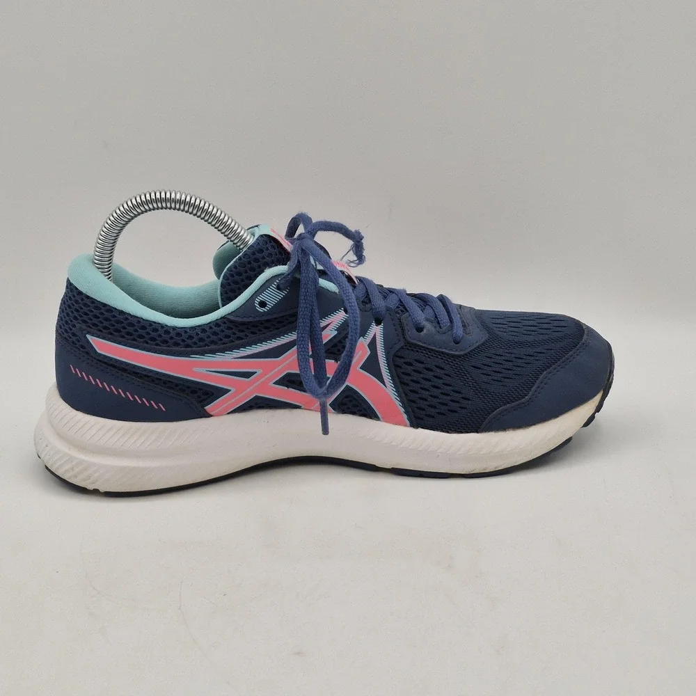 Asics Gel-Contend 7‎ Running Shoes Womens Size 9 Blue Pink AmpliFoam 1012B228
